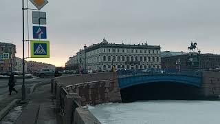 Самый широкий мост в Санкт-Петербурге - Синий мост