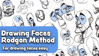 Drawing faces  - The Rodgon Method