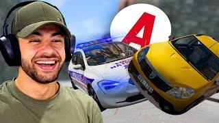 VOITURE JEUNE PERMIS vs LA POLICE sur BeamNG