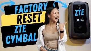 How to Factory Reset Hard Reset ZTE Cymbal Z223V - Factory Reset ZTE Flip Phone