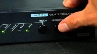 Datavideo NVS-25 Tutorial: How to Stream to YouTube Live and Record