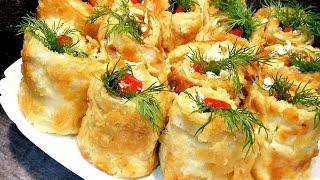 Вас на РУКАХ НОСИТЬ БУДУТ за ТАКОЙ РЕЦЕПТ! Ну очень ВКУСНЫЕ РУЛЕТИКИ из КАБАЧКОВ!