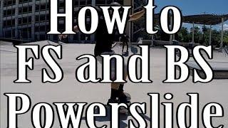 How to Frontside and Backside Powerslide on a Skateboard (Flatground and Hill Bomb Tutorial)