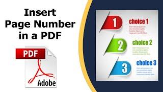 How to insert page numbers in a PDF document using Adobe Acrobat Pro DC