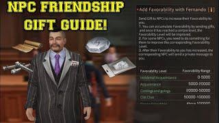 Lifeafter - NPC Friendship Gift Guide | Armor,Mechanical,SkillPoint,Formula Shard