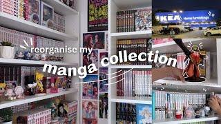 cozy manga room organisation  bookshelf shopping in IKEA & decorating -`´-