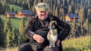 Grandpa's Everyday Life In The Wild Carpathians Without Civilization