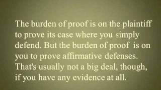 General and Affirmative Defenses against Debt Collectors when You're Sued for Debt