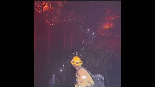 Firefighters fight winds while battling Lilac fire | NBC 7 San Diego