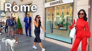 Rome 2024 8K Walk Luxurious Fashion Streets