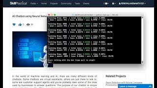 AI Chatbot using Neural Networks and Deep Learning code - Part01 - SkillPractical AI DIY Projects
