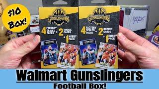 Two Walmart Gunslinger Football Card Boxes! $10 Each - I Got An Auto!