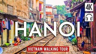 Hanoi 4K Walking Tour (Vietnam) - 74-min Tour with Captions & Immersive Sound [4K Ultra HD/60fps]