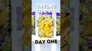 Challenge Day One | Trying to pull Pikachu Gold Card in Pockemon TCG Pocket #pokemon #ptcgp