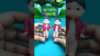 Little brothers Making With Clay 🫰 Customised Name Plate Making (Part-1) #nameboard #clayart #diy
