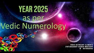 Numerology 2025 predictions | Concept of Vedic Numbers and brihaspati cycle of 60 years | Jyotish