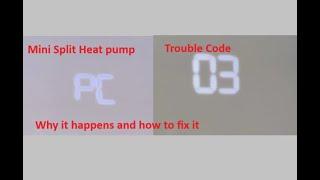 PC03 CODE ON MINI SPLIT HEAT PUMP - WHAT DOES IT MEAN AND HOW TO FIX