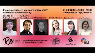 Home care or day care? What does economics say? - Tiedekulma panel discussion, 31/5/2023