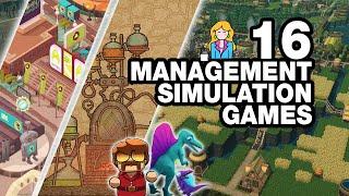 16 tycoon/simulation/management games on Steam