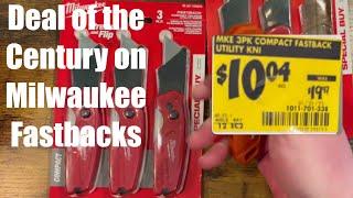 Deal of the Century on Milwaukee Fastback Utility Knives at Home Depot