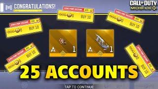 25 Accounts... Free 10 Spins  | COD Mobile | CODM