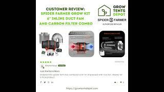 Customer Review: Spider Farmer Grow Kit 6" Inline Duct Fan and Carbon Filter Combo