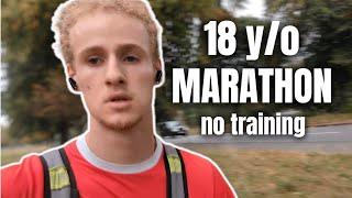 I Ran a MARATHON Without Training (at 18 y/o)