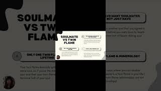 The difference between soulmate and twin flame. Watch the related video for more context.