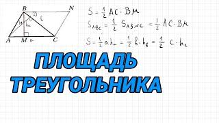 Площадь треугольника - 8 класс геометрия