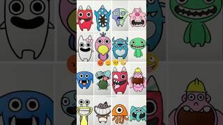 Garten of Banban 1~2~3~4 Emoji Challenge All Bosses Funny Face Animation #shorts