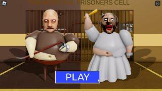 NEW UPDATE! GRANNY Barry Vs GRANDPA Barry in BARRY'S PRISON RUN! New Scary Obby #Roblox