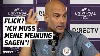 Das denkt Guardiola über Barcelona, Flick und Lewandowski