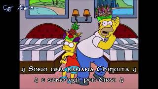 [The Simpsons] Homer + Bart - The Minibar Song / Chiquita Banana (Sub Ita)