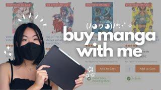 buy LOTS of manga with me online!! // spending $200+ ft flexispot