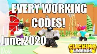 *NEW!* ALL WORKING CODES IN Clicking legends! June 2020 (Roblox)