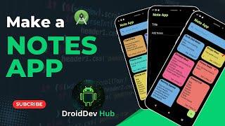 Make a Notes App in Android Studio using Room Database  2024 | JAVA