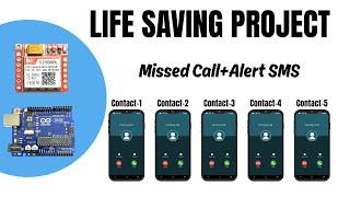Emergency Alert System Using Arduino&SIM800L | Sends SMS & Missed Calls to 5 Numbers + Buzzer Alarm.