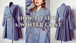 How to sew a winter coat | Erica coat sewing tutorial + pattern