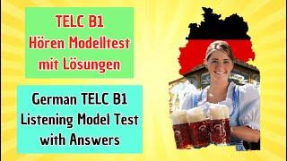 TELC B1 Hören Modelltest 1 mit Lösungen - TELC B1 Listening Model Test 1 with Answers