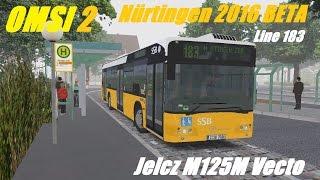 OMSI 2. Nürtingen 2016 BETA, Line 183, Jelcz M125M Vecto. Part 1