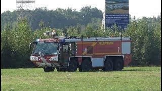 [FLF, WLFs, etc.] Einsatzfahrten Werkfeuerwehr Flughafen FMO + Feuerwehr Greven & Saerbeck