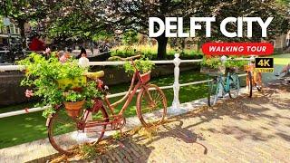 4K Delft City Walking Tour | Explore Historic Delft, Netherlands in Ultra HD