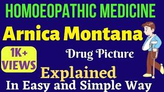 Arnica Montana 30,200 Homoeopathic Medicines Uses|Symptoms |Arnica for Hairfall, Injury,Rheumatism