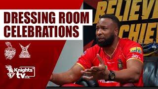 TKR Dressing Room Celebrates First Home Win | Knights TV | CPL 2024