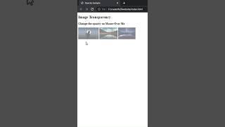 OPACITY IMAGES AND TRANSPARENT USING CSS#css #coding #shorts #shortsfeed #youtubeshorts #ytviral