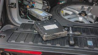 Как снять усилитель, CD Changer, Bluetooth, DSP, BMW X5 E53 How to Remove Amplifier, GSM, Navigation