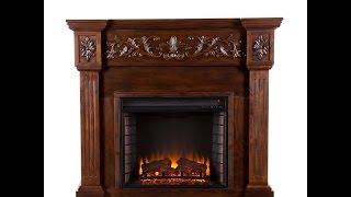 Amazon Price Drop! Calvert Carved Electric Fireplace - Espresso Save $174!