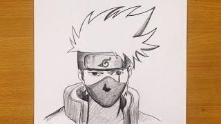 How to Draw Kakashi Hatake Step By Step | Easy Anime Drawing Tutorial