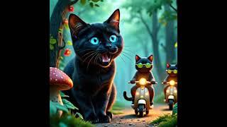 A cat takes care of a Baby kitten - Ai Animated   #cute #cat #Tailtales #foru #viral #story #funny