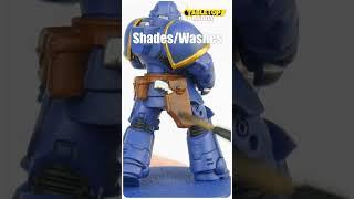 how to paint a space marine #shorts #spacemarines #ultramarine